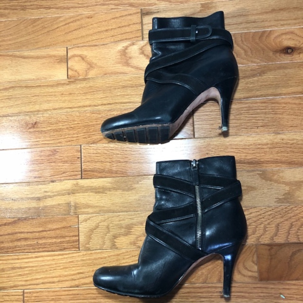 Women's Cole Haan Cognac Leather Zip Up Booties